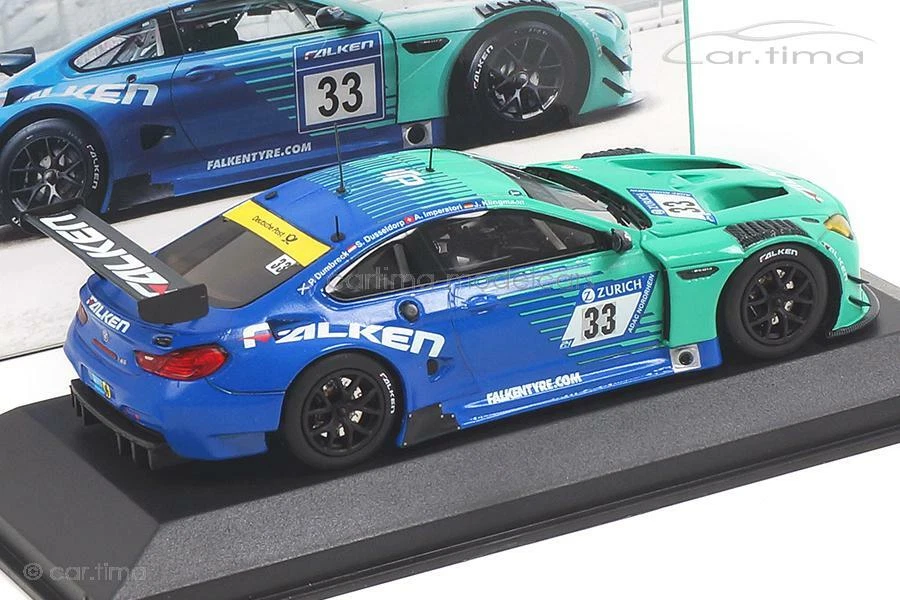 BMW M6 GT3 24H Nürburgring 2018 Falken Motorsport Minichamps 1:43 447182633 - Immagine 4 di 4