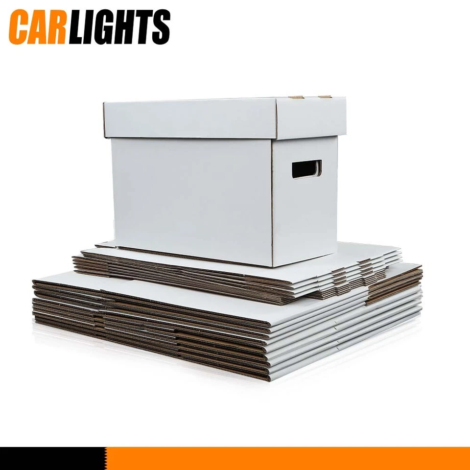 CARLIGHTS 3/5/10x Comic Books Storage Boxes Short Holds 150-175 Stackable Durable Archive