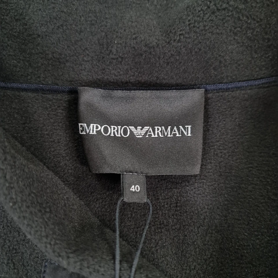 Abrigo Mujer Emporio Armani Azul Marino 40 Forrado de Vellón Elastizado Calce Relajado Chaqueta Foto 3 de 4