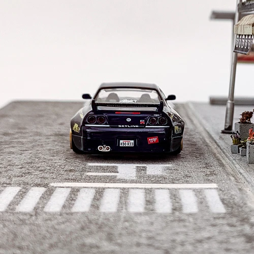Modelo de coche fundido a presión TSM MINI GT y Kaido House 1:64 Nissan Skyline GTR R33 aleación - Imagen 10 de 16