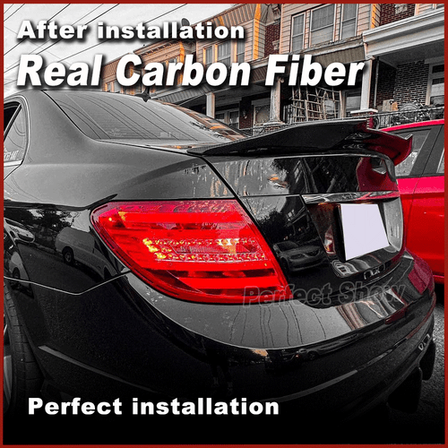 Alerón trasero de carbono alerón se adapta a Mercedes W204 C200 C250 C350 2007-14 - Imagen 4 de 11