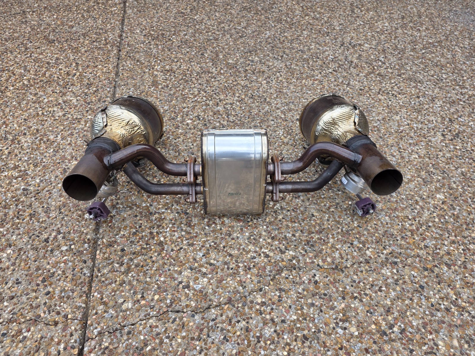 FERRARI 488 PISTA OEM EXHAUST CENTER SILENCER & (LEFT & RIGHT) GPF SYSTEM