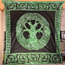 XXL Wandbehang Tagesdecke Tuch 240x220 Keltis...
