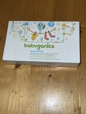 BABYGANICS Dryer Sheets Fragrance Free 40 Sheets-NEW 