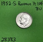 1952-S Roosevelt Dime BU Uncirculated Mint State 90% Silver 10c US Coin