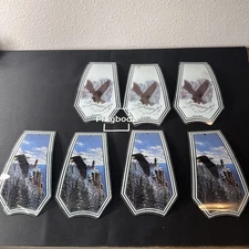 Lot Of 7 Eagle Replacement OK Lighting Lamp Panels Need Cleaning