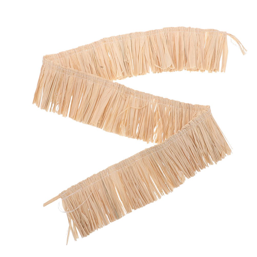 Accesorios hawaianos Bolso con flecos de rafia para bolsos Fabricación de faldas de hierba