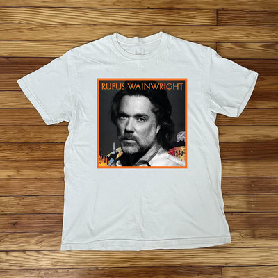 Rufus Wainwright White Cotton Shirt Full size S-5XL CL647
