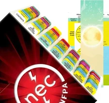 2020 NEC Tabs, NFPA 70 National Electrical Code 2020 Tabs with Wire Chart / 2 Oh