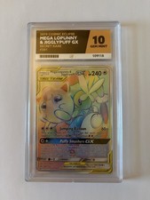 Mega Lopunny & Jigglypuff GX 261/236 Cosmic Eclipse ACE 10 GEM MINT Rainbow Rare on eBay