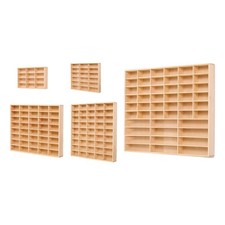 Wooden Toy Car Display Shelf Wall Mount or Table Diecast Car Counter Cabinet