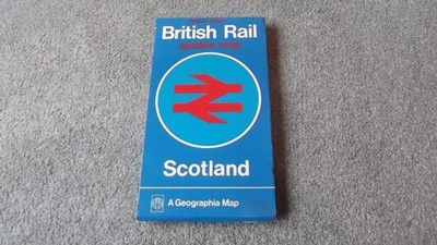 1977 British Rail SCOTLAND (official)  Railway System Map - Geographia Ltd