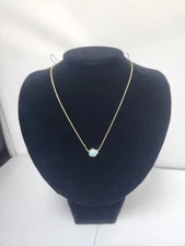Kendra Scott Tessa Pendant Necklace Gold Blue Turquoise Magnesite Stone Chic