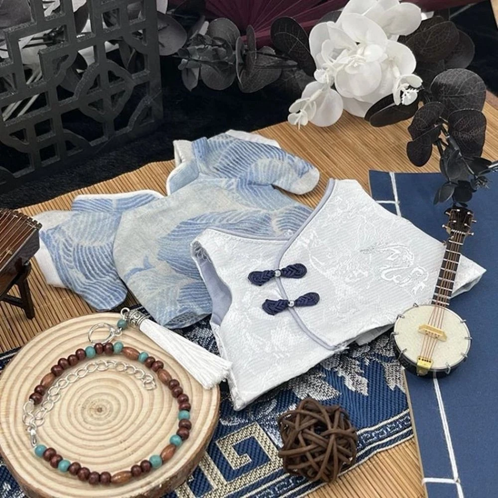 VETEMENTS Vestiti per bambola stile cinese fai da te cappotto antico abiti abiti 20 cm bambole cotone