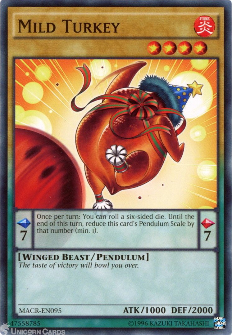 MACR-EN095 Mild Turkey Common UNL Edition Mint Yu-Gi-Oh! Card