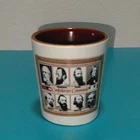 Confederate Command Shot Glass Civil War Generals Memorabilia Souvenir