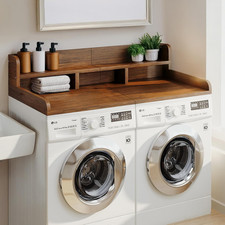 2-Tier Washer-Dryer Countertop Shelf Cover 54" W X 27.5" D , 12" H Overall with
