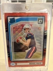 2024 Donruss - Rated Rookie Drake Maye #379 Optic Preview Red Wave Prizm (RC)