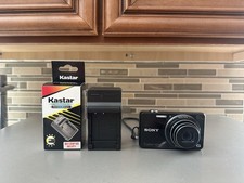 Sony Cyber-Shot G DSC-WX100 18.2MP Digital Camera with Battery  Charger Tested