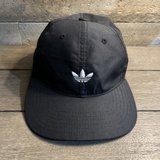 Adidas Hat Cap Strapback Black Trefoil One Size Lightweight Dad