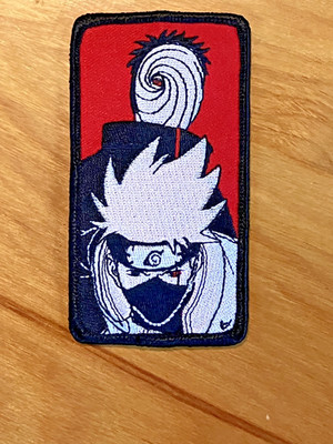 NARUTO Kakashi Obito Embroidered Iron-On Patch Hot Topic - UNUSED FREE SHIPPING