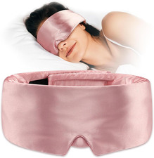 Umisleep Soft Sleep Mask, Blackout Eye Mask for Side Sleepers, Women Men Sleepin