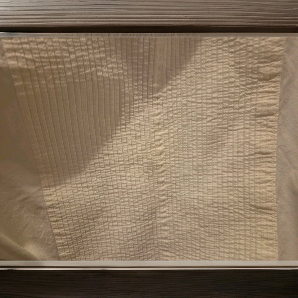 Funda nórdica Kelly Hoppen egipcia cuna reina crema 2 texturizadas doble borde ITALIA Foto 3 de 4