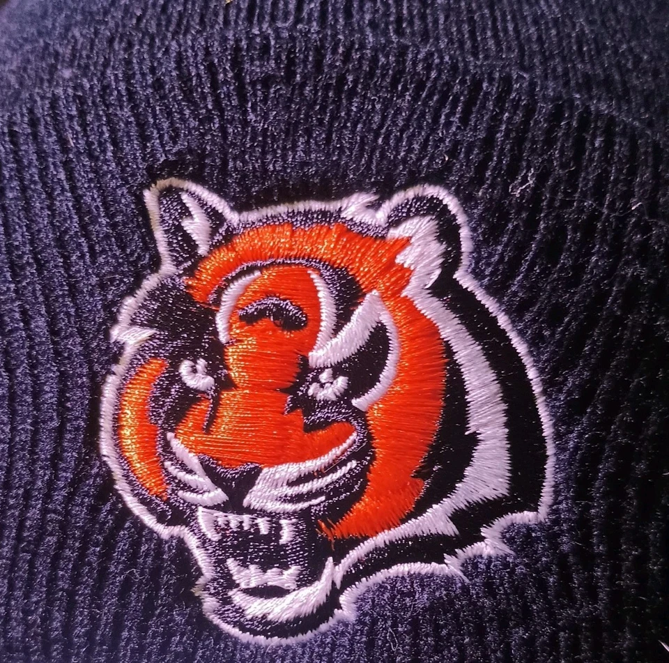 Cincinnati Bengals NFL Fútbol Gorro Tejido Invierno Sombrero Logo Tigre Adulto 8.5" Foto 4 de 4