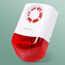 433MHz Wireless Outdoor Strobe Siren 105dB for 4G Home Security Alarm System