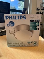 Philips myBathroom Celestial Flush Ceiling Light (Matt Chrome, 1 x 53w included)