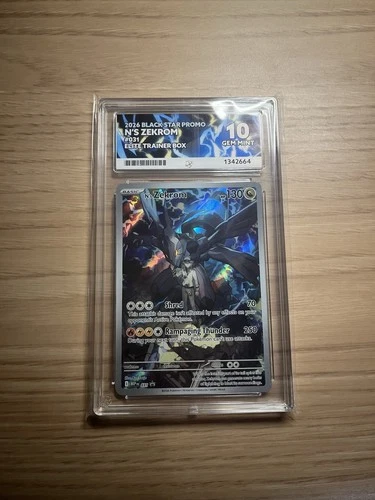 Pokémon TCG N’s Zekrom Ace 10 Black Star Promo Card Gem Mint