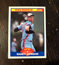 Score 1989 Randy Johnson Rookie Card #645 Base Set Montreal Expos MLB. rookie card picture