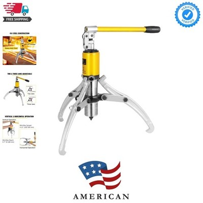 Hydraulic Gear Puller, 15 Ton Max. Capacity Hydraulic Puller, 2 or 3 Jaws Bea...