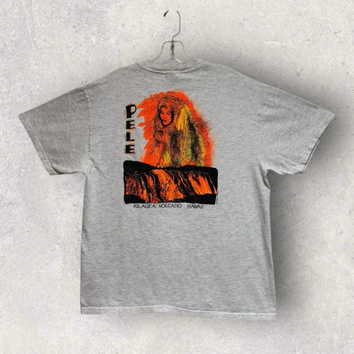 Vtg 90’s Pele Volcano Goddess Kona, HawaiiDouble Sided T Shirt Large 22”x28” - Picture 2 of 9
