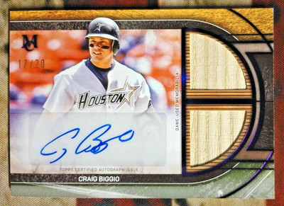 2025 TOPPS MUSEUM COLLECTION CRAIG BIGGIO #SPDRA-CB /20 PURPLE