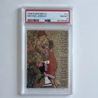 Fleer Metal 1996-97 Michael Jordan Chicago Bulls #11 PSA 8 Graded Card