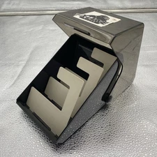 Vtg. Plastic Heavy Duty Floppy Disk Storage Container with Dividers - Free Ship