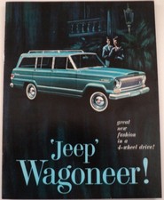 1965 Jeep 4 Wheel Drive Wagoneer Color Original Sales Brochure