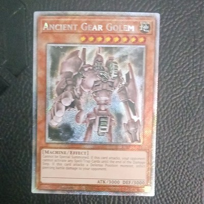Yu-Gi-Oh! Secret Rare Ancient Gear Golem Effect RA03-EN151 1st Ed 3000 ATK