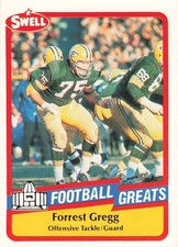 FORREST GREGG 1989 SWELL FOOTBALL #76