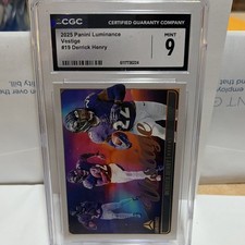 Panini Luminance 2025 Derrick Henry Vestige Insert #19 CGC 9 Baltimore Ravens