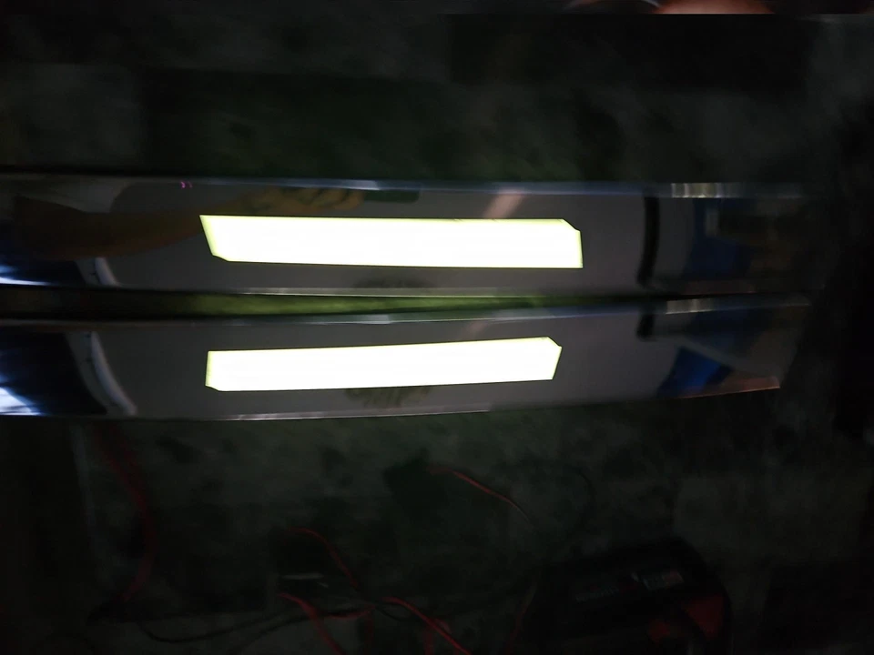 90 91 92 1990 Cadillac Brougham puerta pilar Opera luz luz bisel de luz personalizado Rh Lh Foto 3 de 4