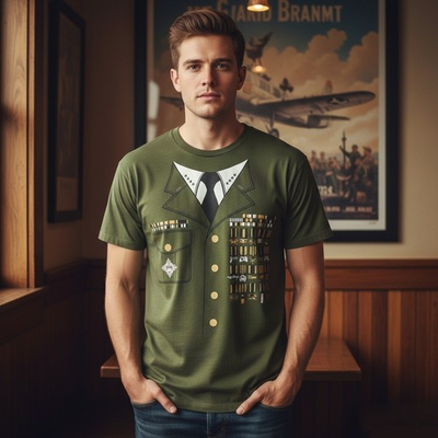 #ad Shirt.Woot T Shirt Mens XL Console General Gaming Military Uniform Olive Green $18.99
