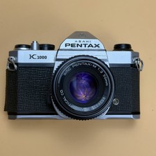Pentax K1000 35mm SLR Film Camera with SMC Pentax-M 50mm f2 Lens