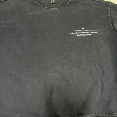 Attention Rowe Limited Edition Pigment Sweatshirt Black