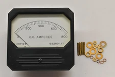 Triplett Electric 65200-AY, F318429 0-800 Amp DC Voltage Meter Kit NOS
