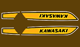 1975 Kawasaki H1 500 Fuel Tank & Tail Cowl Decals Pin Striping Set 1975 Kawasaki H1 500 Fuel Tank & Tail Cowl Decals Pin Striping Set