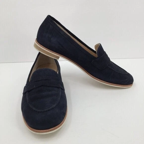 Jon Josef Azul Marino Gamuza Mocasín Slip-on Zapato España Plano Preppy Mujer 9 Foto 3 de 4