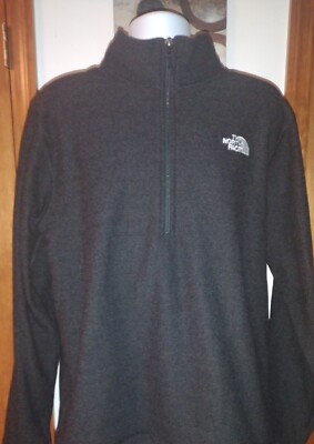 The North Face Mens Fleece Mock Neck Zip Up Pullover Sweater Size XL
