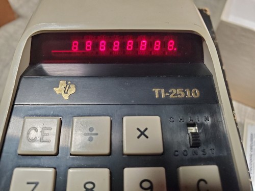 Texas Instruments TI-2510 Vintage Calculator - Clean & Working In Box (1) - Picture 4 of 7